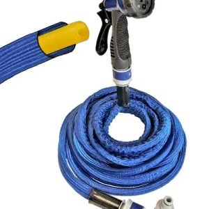 Tuyau d’arrosage NAJA- Extensible de 7.5 à 15m – Pistolet 7 fonctions – Unité