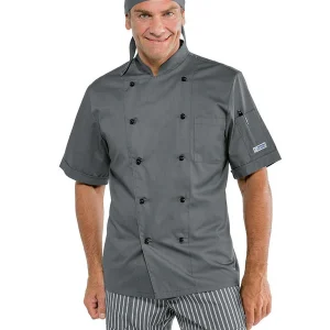 Veste de chef grise ISACCO taille XL