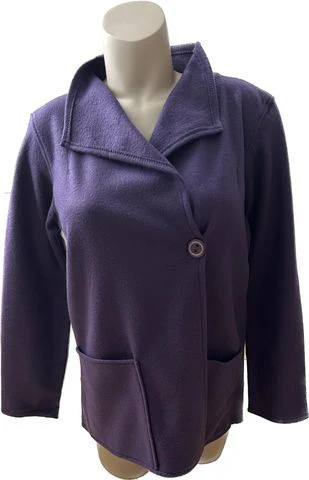 VESTE POLAIRE violette CLAIRE NEUVILLE – Image 3